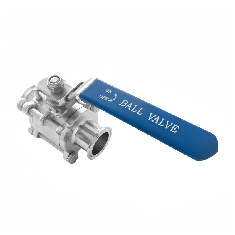 Sanitary 3pcs Full Bore Ball Valve