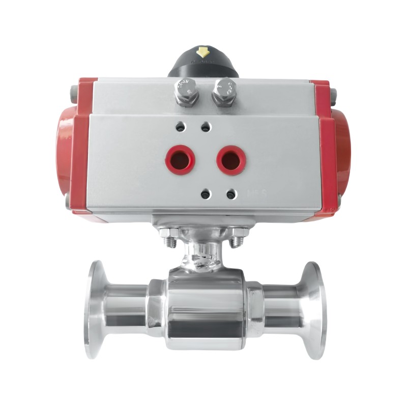 Sanitary Pneumatic Straight Ball Valve